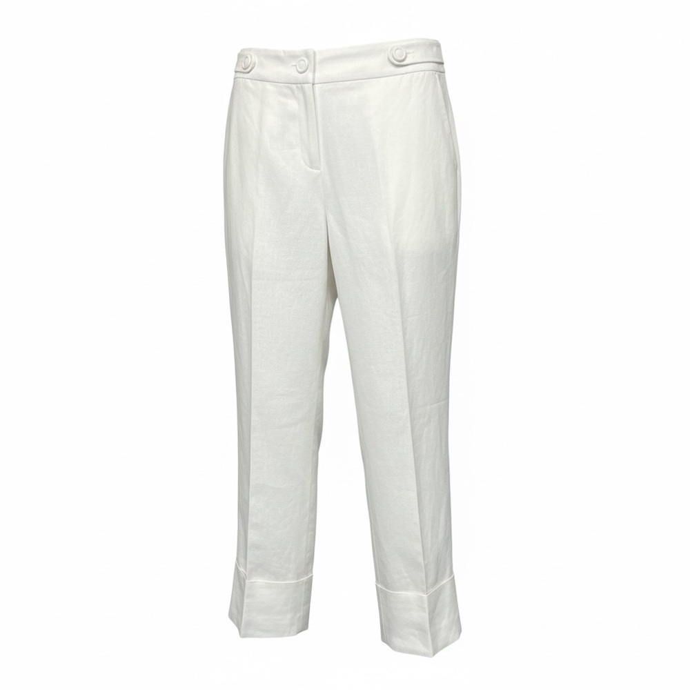 Ann Taylor Loft Cream Cropped Pants